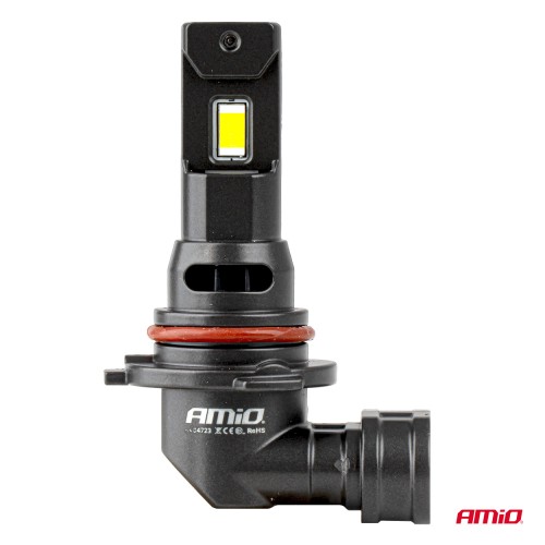 Amio - Λαμπτήρες LED F25 PRO Black Edition HB4 (9006) 68W 12-24V Full CAN Bus με Φωτεινότητα 7646lm σε Ψυχρό Λευκό 6000K για Επιβατικά Αυτοκίνητα & Φορτηγά - Σετ 2 τεμ. (04723/AM)