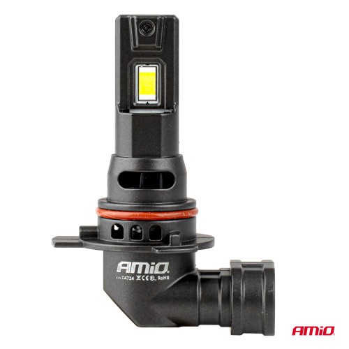 Amio - Λαμπτήρες LED F25 PRO Black Edition HIR2 (9012) 68W 12-24V Full CAN Bus με Φωτεινότητα 7646lm σε Ψυχρό Λευκό 6000K για Επιβατικά Αυτοκίνητα & Φορτηγά - Σετ 2 τεμ. (04724/AM)