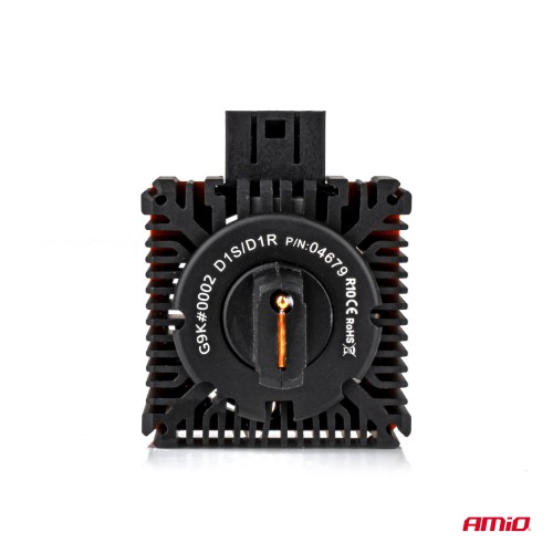 Amio - Λαμπτήρες LED Φώτων Εμπρός τύπου D1S/D1R βάση PK32d-2 τάση λειτουργίας 12V απόδοσης 110W (11132lm) XD PRO Series FULL CANBUS 6500K με ψύκτρα Plug & Play για Επιβατικά Αυτοκίνητα - 2 τεμ. (04679/AM)