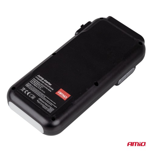 Amio - Φορητός Εκκινητής Μπαταρίας 3 σε 1 τύπου Jump Starter με Φως LED και Powerbank τάση λειτουργίας 12V απόδοσης 12Ah 800-1600A για Επιβατικά Αυτοκίνητα - 1 τεμ. (04678/AM)