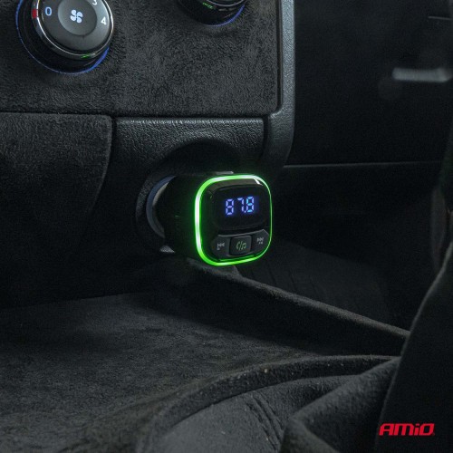 Amio - FM Transmitter Αυτοκινήτου 12/24V με 1xUSB Type-A και 2xUSB Type-C - 1 τεμ. (04651/AM)