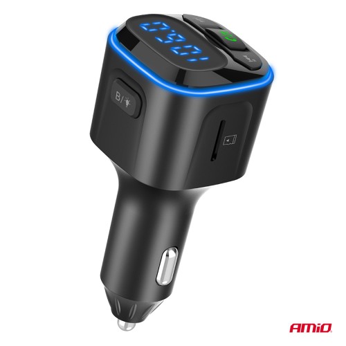 Amio - FM Transmitter Αυτοκινήτου 12/24V με 1xUSB Type-A και 2xUSB Type-C - 1 τεμ. (04651/AM)