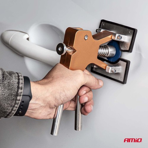 Amio - Kit Επισκευής Λαμαρίνας από Λακούβες (Αμάξωμα Οχήματος) DIY Dent Repair Kit με 20 Αντάπτορες για Επιβατικά Αυτοκίνητα - 1 σετ (04598/AM)