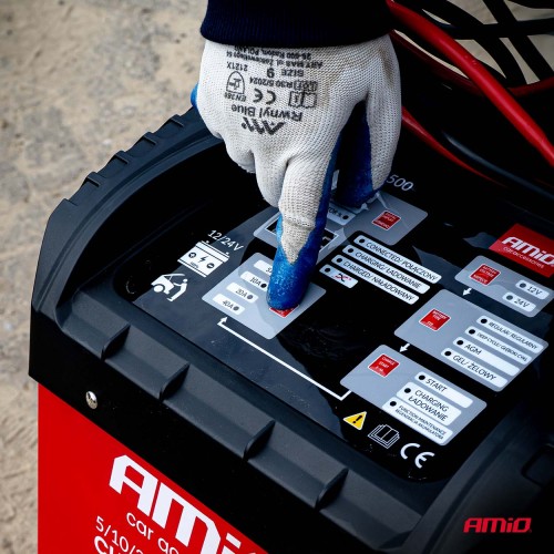 Amio - ΕΚΚΙΝΗΤΗΣ /ΦΟΡΤΙΣΤΗΣ ΜΠΑΤΑΡΙΑΣ 40A (300A STARTER) 12/24V ΓΙΑ ΜΠΑΤΑΡΙΕΣ 20-600Ah - AMIO (04500/AM)