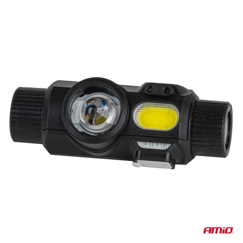 ΦΑΚΟΣ ΚΕΦΑΛΗΣ ΕΡΓΑΣΙΑΣ XPG+COB LED ΜΕ ΣΤΡΟΜΠΟ 1200mAh ΕΠΑΝΑΦΟΡΤΙΖΟΜΕΝΟΣ AMIO