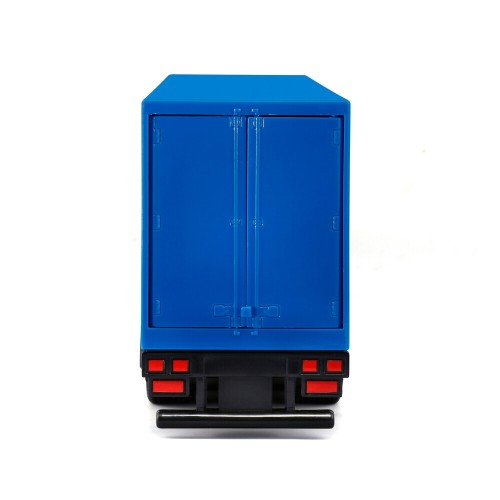 Lampa - Μινιατούρα νταλίκα Iveco S-Way με κοντέινερ 1:43 σε λευκό/μπλε χρώμα Burago - 1 τεμ. (BU31469)