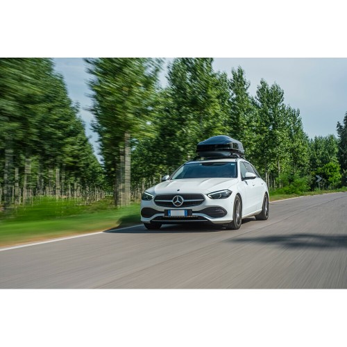 Nordrive - Μπαγκαζιέρα οροφής Box 480 lt μαύρη/γυαλιστερή 155.5x89.5x52 cm - 1 τεμ. (L.N60046)