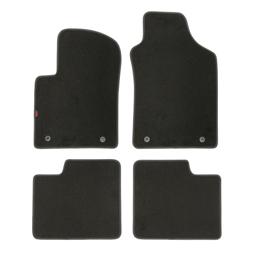 Lampa - Πατάκια μοκέτα μαύρα για Fiat 500 3d 07/07>11/24 για προστασία του εσωτερικού από βρωμιά νερό και φθορές, με αντιολισθητικό σχεδιασμό και σταθερή εφαρμογή για ασφαλή συγκράτηση στο δάπεδο του οχήματος – 4 τεμ. (L2338.2)