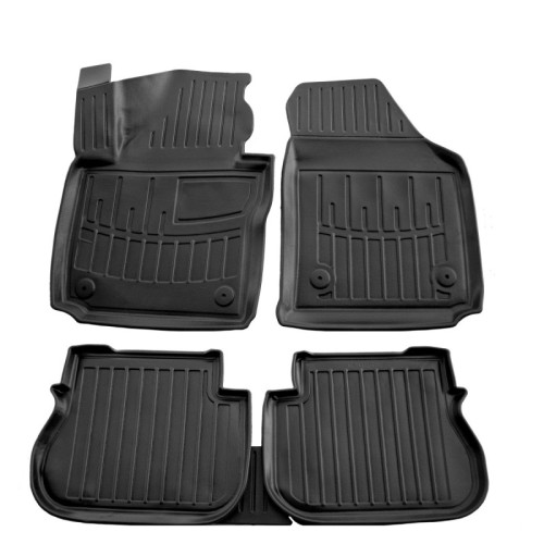 Race Axion - Πατάκια Για VW Caddy III (2K) 2003-2020 4πορτο Λάστιχο Σκαφάκια Προστατευτικά Με Κουμπώματα για Επιβατικά Αυτοκίνητα - 5 τεμ. (5024245/ST)