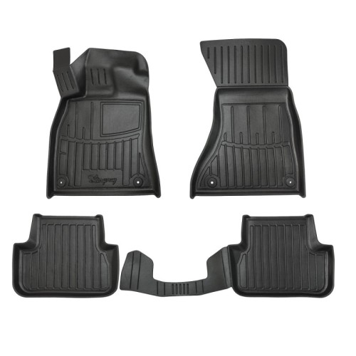 Race Axion - Πατάκια Για Audi A4 (B8) 2007-2015 4πορτο/5πορτο Λάστιχο Σκαφάκια Προστατευτικά Με Κουμπώματα για Επιβατικά Αυτοκίνητα - 5 τεμ. (5030045/ST)