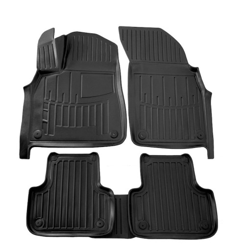Race Axion - Πατάκια Για Audi Q7 (4M) 2015> 5πορτο Λάστιχο Σκαφάκια Προστατευτικά Με Κουμπώματα για Επιβατικά Αυτοκίνητα - 5 τεμ. (5030115/ST)