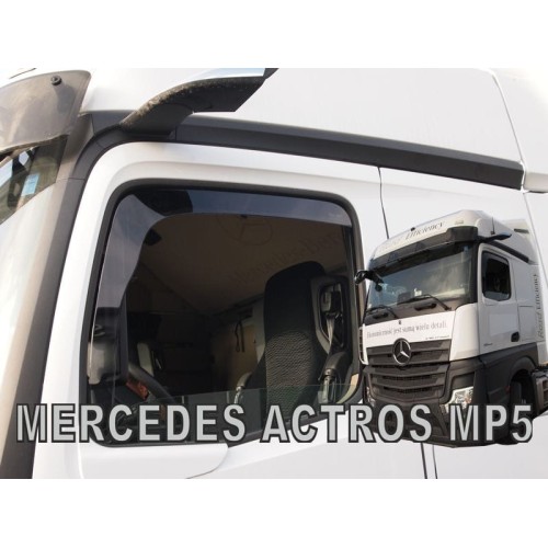 Heko - Ανεμοθραύστες Παραθύρων Για Mercedes Benz Actros MP4 / MP5 2012 > / Antos 2012 > / Arocs 2013 > 2πορτο υλικό Acrylic Χρώμα Φιμέ (Με Κάμερα) - 2 τεμ. (ΑΝΕΜ.23647/TRUCK)