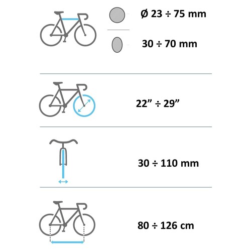 Menabo - Βάση Ποδηλάτου Shadow για 3 Ποδήλατα ή Fat Bikes με Quick Lock System για VW Caddy 2.0 (2021>) Van / SUV με Ασφαλή Μεταφορά Φορτίου - 1 Σετ (12950/MB)