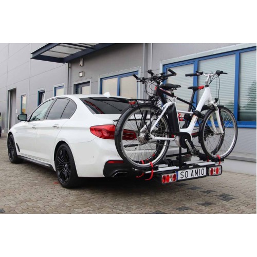 Amio – Βάση Ποδηλάτου Κοτσαδόρου TBC-02/2 για 2 E-Bike έως 60kg με Αναδίπλωση & Κλείδωμα για Ασφαλή Μεταφορά – 1 Τεμ. (02585/AM)