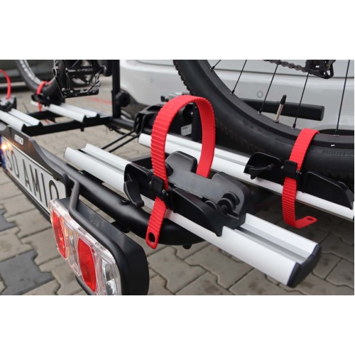 Amio – Βάση Ποδηλάτου Κοτσαδόρου TBC-02/2 για 2 E-Bike έως 60kg με Αναδίπλωση & Κλείδωμα για Ασφαλή Μεταφορά – 1 Τεμ. (02585/AM)