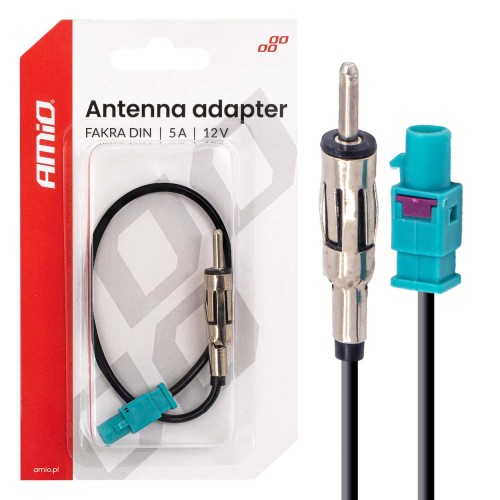 Amio – Αντάπτορας Κεραίας FAKRA σε DIN 12V 5A για Σταθερό Σήμα & Αξιόπιστη Σύνδεση – 1 Τεμ. (04443/AM)
