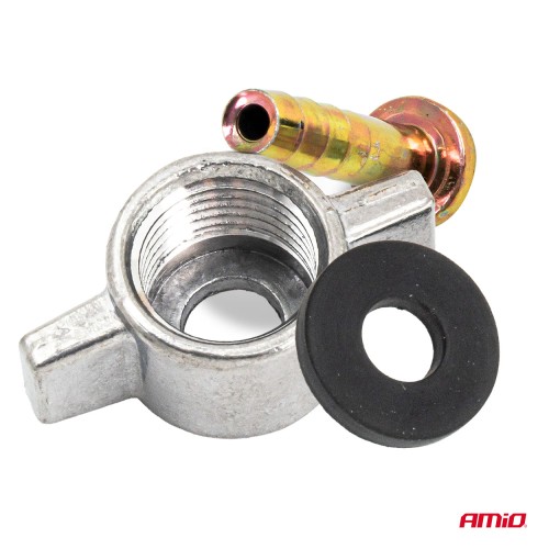 Amio – Παξιμάδι Πεταλούδα M16x1.5 για Σωλήνα Αέρα Φ8mm για Σταθερή Σύνδεση & Εύκολη Τοποθέτηση – 1 Τεμ. (04499/AM)