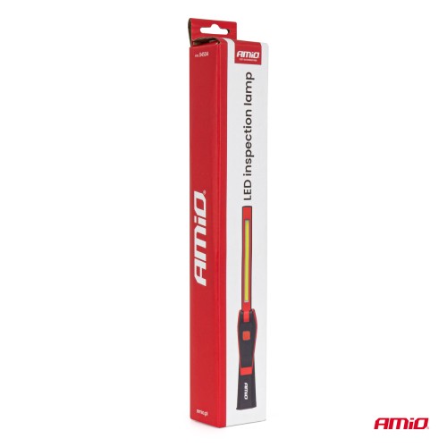 Amio – Φακός Εργασίας LED COB 5W USB-C 2600mAh με Μαγνήτη & Γάντζο για Ισχυρό Φωτισμό & Ευελιξία – 1 Τεμ. (04504/AM)