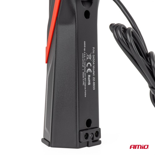 Amio – Φακός Εργασίας LED COB 5W USB-C 2600mAh με Μαγνήτη & Γάντζο για Ισχυρό Φωτισμό & Ευελιξία – 1 Τεμ. (04504/AM)