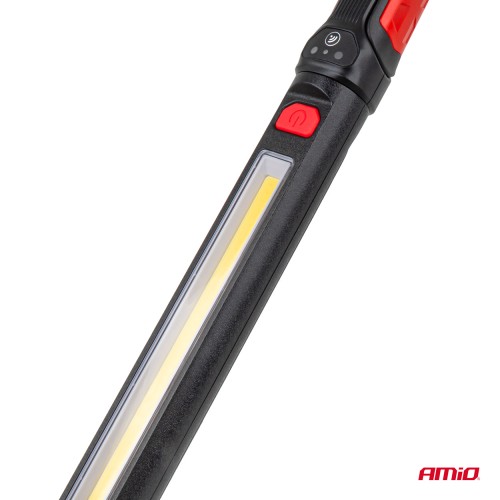 Amio – Φακός Εργασίας LED COB 10W USB-C 4400mAh με Διπλό Γάντζο & Μαγνήτη για Ισχυρό Φωτισμό & Μέγιστη Ευελιξία – 1 Τεμ. (04505/AM)