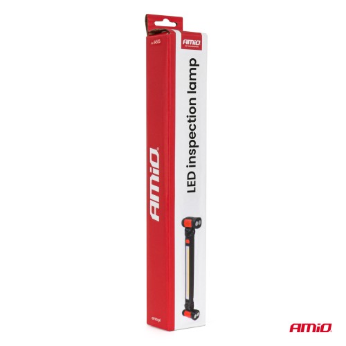 Amio – Φακός Εργασίας LED COB 10W USB-C 4400mAh με Διπλό Γάντζο & Μαγνήτη για Ισχυρό Φωτισμό & Μέγιστη Ευελιξία – 1 Τεμ. (04505/AM)