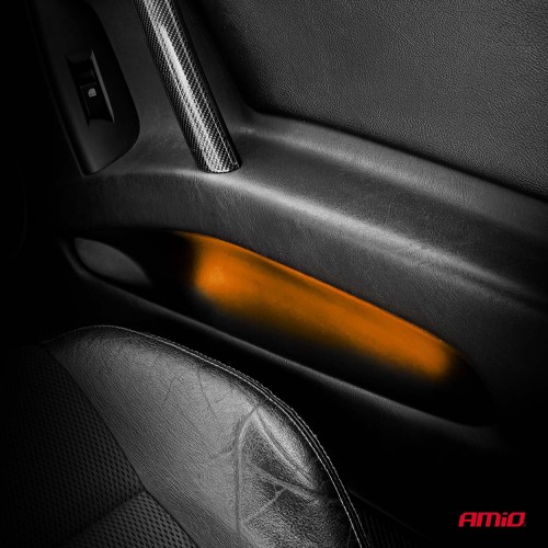 Amio – Ταινία LED COB 12V Πορτοκαλί 2x30cm Flexible για Εντυπωσιακό Εσωτερικό Φωτισμό & Easy Install – Σετ 2 Τεμ. (04572/AM)
