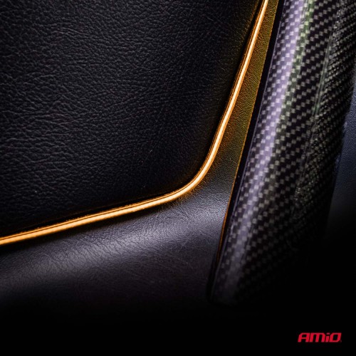 Amio – Ταινία LED COB 12V Πορτοκαλί 2x30cm Flexible Πλαϊνού Φωτισμού για Σήμανση & Εντυπωσιακό Φως – Σετ 2 Τεμ. (04574/AM)