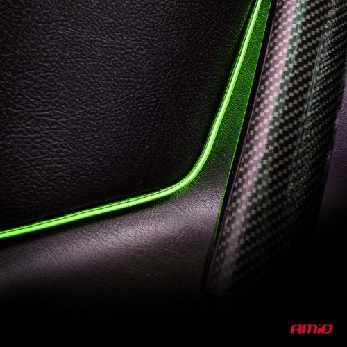 Amio – Ταινία LED COB 12V Πράσινη 2x30cm Flexible Πλαϊνού Φωτισμού για Σήμανση & Εντυπωσιακό Φως – Σετ 2 Τεμ. (04577/AM)