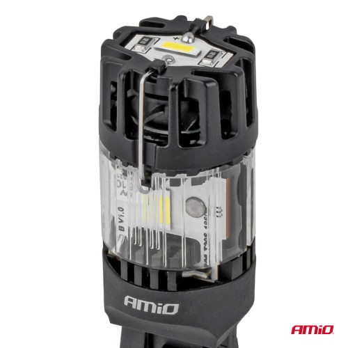 Amio – LED CSP T20D W21/5W 7443 Καρφωτό 12V 66W 4800lm 6500K Full CANBUS για Στοπ & Θέσης Ισχυρό Φως – 1 Τεμ. (04687/AM)