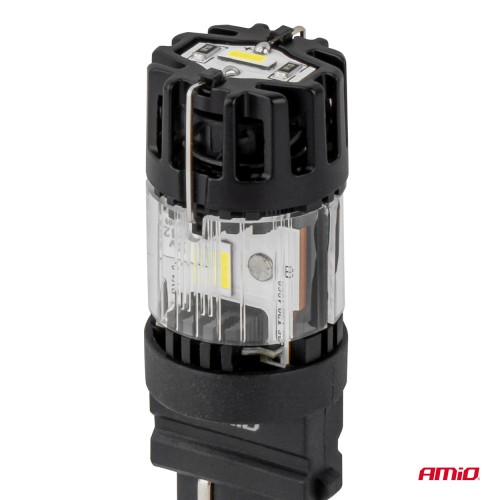 Amio – LED CSP P27W 3156 Καρφωτό 12V 66W 4800lm 6500K Full CANBUS για Όπισθεν & Ισχυρό Φως – 1 Τεμ. (04690/AM)