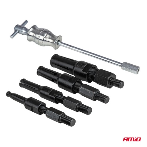 Amio – Σφυρί Κρούσης Εξολκέα Ρουλεμάν Heavy Duty σε Βαλιτσάκι για Αφαίρεση με Υψηλή Δύναμη & Ασφαλή Χρήση – Σετ 5 Τεμ. (04757/AM)