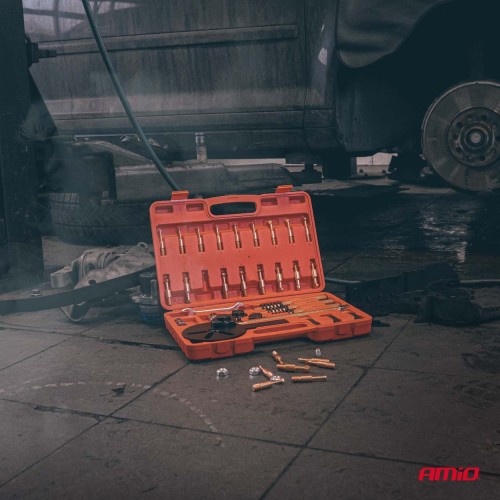 Amio – Αρθρωτό Σύστημα Εξολκέα Ρουλεμάν 2/3 Βραχιόνων με Hooks 32-112mm Heavy Duty για Αφαίρεση με Υψηλή Δύναμη & Ασφαλή Χρήση – Σετ 44 Τεμ. (04760/AM)