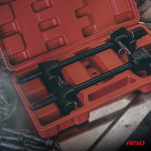 Amio – Συμπιεστής Ελατηρίων Αμορτισέρ Heavy Duty για Αφαίρεση και Εγκατάσταση με Ασφαλή Χρήση & Σταθερή Τοποθέτηση – Σετ 2 Τεμ. (04762/AM)