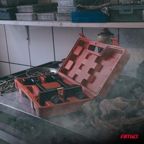 Amio – Συμπιεστής Ελατηρίων Αμορτισέρ Heavy Duty για Αφαίρεση και Εγκατάσταση με Ασφαλή Χρήση & Σταθερή Τοποθέτηση – Σετ 2 Τεμ. (04762/AM)