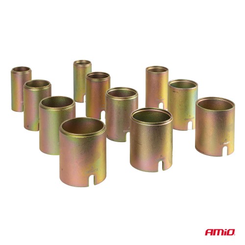 Amio – Σετ Εργαλείων Ρουλεμάν Τροχού & Silent Blocks Heavy Duty για Αφαίρεση και Εγκατάσταση με Ασφαλή Χρήση – Σετ 26 Τεμ. (04772/AM)