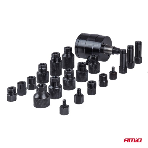Amio – Πνευματικός Εξολκέας Μπεκ Diesel Heavy Duty σε Βαλιτσάκι για Αφαίρεση με Υψηλή Δύναμη & Ασφαλή Χρήση – Σετ 21 Τεμ. (04774/AM)