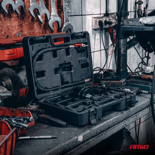 Amio – Πνευματικός Εξολκέας Μπεκ Diesel 5-8 Bar Heavy Duty σε Βαλιτσάκι για Αφαίρεση με Υψηλή Δύναμη & Ασφαλή Χρήση – Σετ 24 Τεμ. (04775/AM)