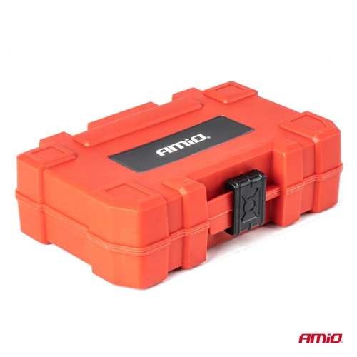 Amio – Σετ Καρυδάκια & Μύτες Καστάνιας 25/50mm Heavy Duty σε Βαλιτσάκι για Σταθερή Τοποθέτηση Εργαλείου & Καθημερινή Χρήση – 36 Τεμ. (04782/AM)