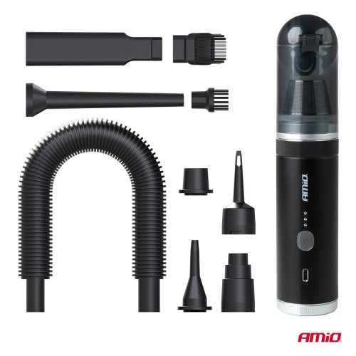 Amio – Ασύρματο Σκουπάκι Χειρός 100W 20kPa με λειτουργία Φυσίματος & USB-C Heavy Duty για Καθημερινή Χρήση & Ισχυρό Καθαρισμό – 1 Τεμ. (04785/AM)