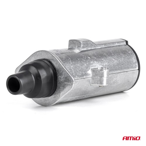 Amio – Πρίζα Κοτσαδόρου 24V 7PIN Type N Αλουμινίου Heavy Duty για Ασφαλή Σύνδεση & Καθημερινή Χρήση – 1 Τεμ. (04790/AM)