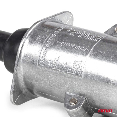 Amio – Πρίζα Κοτσαδόρου 24V 7PIN Type S Αλουμινίου Heavy Duty για Ασφαλή Σύνδεση & Καθημερινή Χρήση – 1 Τεμ. (04791/AM)