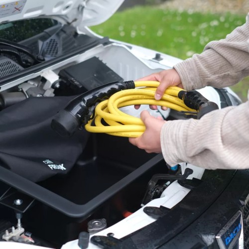 Rati - Frunk Dacia Spring 2021-2024, Dacia Spring 2024> πρακτικός Εμπρός Αποθηκευτικός Χώρος 20L για Καλώδια Φόρτισης και Καθημερινή Οργάνωση Ηλεκτρικών ΙΧ - 1 Τεμ. (V01943/RT)