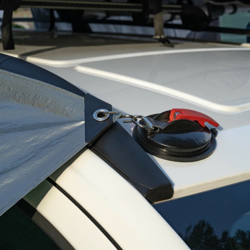 Lampa - Βεντούζα Αγκίστρωσης / Κρεμάσματος Suction Cup με 2 Γάντζους, Μέγιστο Φορτίο 10 kg και Διάμετρο 115 mm - 1 Τεμ. (L2016.6)