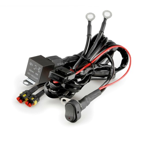 Lampa - Προβολείς Ομίχλης Moto FOG-X1 12V 20W 2123lm 6000-6500K Φ76mm 4 LED Αδιάβροχοι IP68 με Καλωδίωση και Βάσεις Φ24-26mm - Σετ 2 Τεμ. (9158.1-LM)