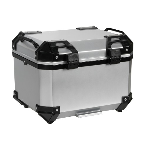 Lampa – Βαλιτσάκι Μοτοσυκλέτας T-Box 35L Ασημί για Ασφαλή Μεταφορά Εξοπλισμού με Σύστημα Γρήγορης Απελευθέρωσης – 1 Τεμ. (9166.6-LM)