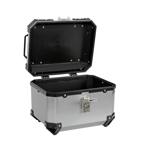 Lampa – Βαλιτσάκι Μοτοσυκλέτας T-Box 35L Ασημί για Ασφαλή Μεταφορά Εξοπλισμού με Σύστημα Γρήγορης Απελευθέρωσης – 1 Τεμ. (9166.6-LM)