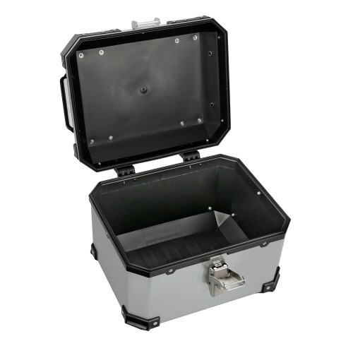 Lampa – Βαλιτσάκι Μοτοσυκλέτας T-Box 35L Ασημί για Ασφαλή Μεταφορά Εξοπλισμού με Σύστημα Γρήγορης Απελευθέρωσης – 1 Τεμ. (9166.6-LM)