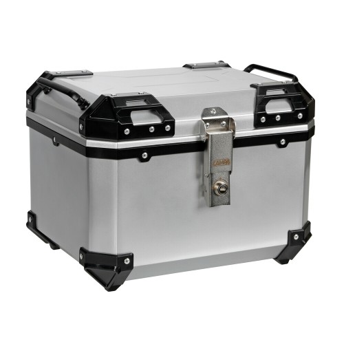 Lampa – Βαλιτσάκι Μοτοσυκλέτας T-Box 45L Ασημί για Άνετη Μεταφορά Εξοπλισμού με Σύστημα Γρήγορης Απελευθέρωσης – 1 Τεμ. (9166.8-LM)