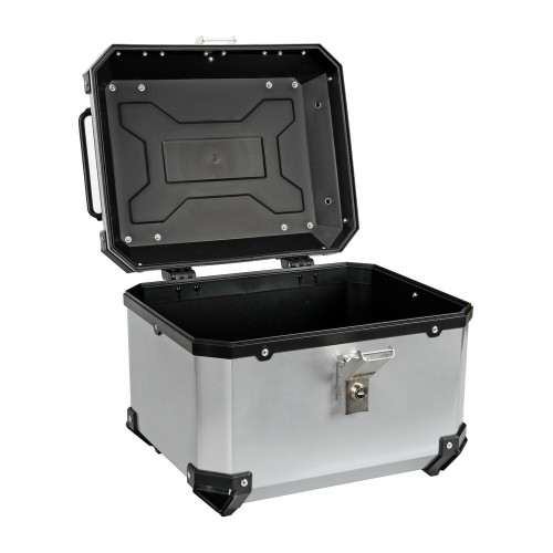 Lampa – Βαλιτσάκι Μοτοσυκλέτας T-Box 45L Ασημί για Άνετη Μεταφορά Εξοπλισμού με Σύστημα Γρήγορης Απελευθέρωσης – 1 Τεμ. (9166.8-LM)