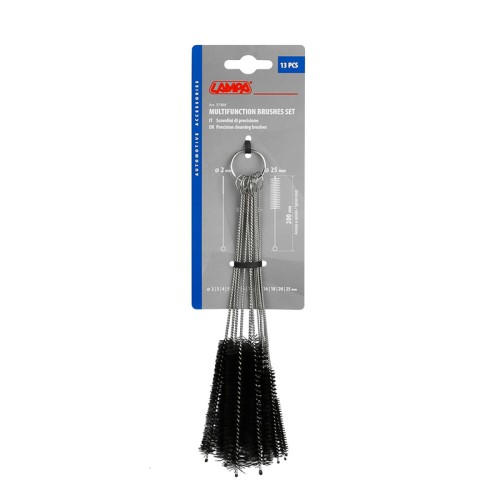 Lampa - Βουρτσάκια Καθαρισμού Ακριβείας 2 έως 25 mm με Λαβές από Ανοξείδωτο Ατσάλι - Σετ 13 Τεμ. (L3736.9)